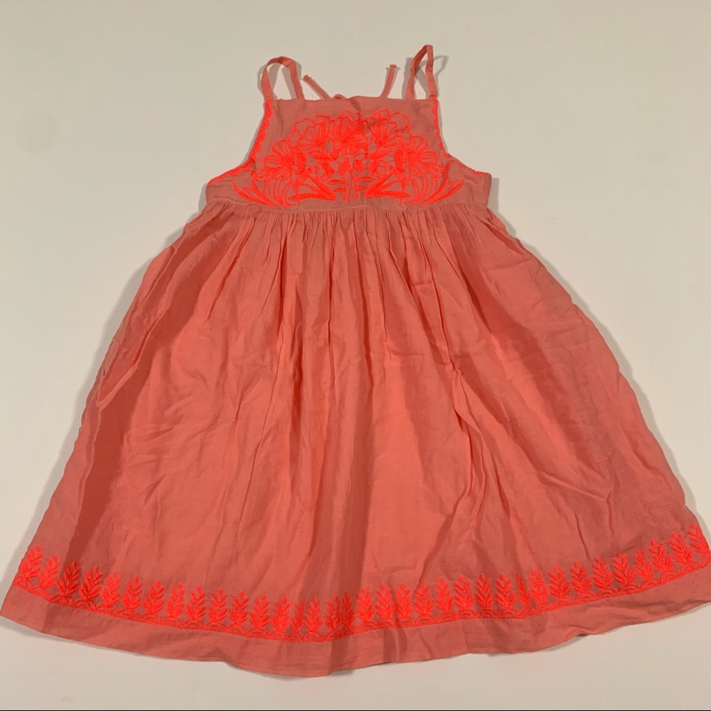 Tahari - Hot Pink Embroidered Dress